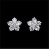 20 styles tendance 925 Sterling Silver Lab Diamond Stud Oreing Party Mariage Mourides d'oreilles pour femmes Men Charm Engagement Bijoux Gift 297Q