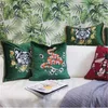 Luxurious designer animal Cushion Decorative Pillow case exquisite embroidery velvet material cover Cat head and snake pattern etc.