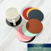 매트 패드 6pcs / 팩 둥근 모양 순수한 색 그릇 placemat 내열 컵 매트 PVC 홈 장식 방수 주방 식기 공장 가격 전문가 디자인 품질