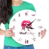 Nagellakflessen en apparatuur geprinte acryl wandklokken schoonheid salon nagelstudio manicure muur muur horloge uurwerken 210325