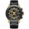 Curren Watch Top Marka Człowiek Zegarki Chronograph Sport Wodoodporny Zegar Człowiek Zegarki Wojskowy Kwarcowy Zegarek Kwarcowy Relogio Masculino 210517