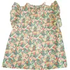 Letnie dziewczynki ładny kwiatowy rękaw plamki topy moda bawełna cienkie rękawów lalek bluzki 210708