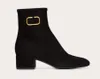 Fashion brands ankle boots calfskin leather Plain Block Heels Elegant Style ankle strap espadrille black black High Heels 35-43 Original Box