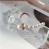 Naturlig röd gradient Tourmaline Facetted Round Pärlor Freshwater Pearls Gem Armband Kvinnor Tjej Färgglada Smycken Gift