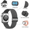 Milanese Loop Uhrenarmbänder Metallarmbänder für Apple Watch Series 7 se 6 5 4 3 Edelstahlarmband Magnetische verstellbare Schnalle mit Adapter Passend für iwatch 41 mm 45 mm 40 mm 44 mm