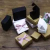 Present Wrap 10st 9Sizes Party Supplies Smycken Craft Wedding Event Wraping Cardboard Package Candy Storage Kraft Paper Box