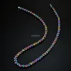 Hip Hop Rainbow Magnet Beads Chokers Necklaces Collar Women Men Fashion Jewelry Will and Sandy