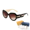 Hochwertige Damen-Sonnenbrille, Marken-Luxus-Herren-Sonnenbrille, UV-Schutz, Herren-Designer-Brille, Farbverlauf, Metallscharnier, modische Damenbrille mit Boxen 9392 S