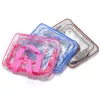 PVC Wash Waterproof Cosmetic Storage Bag 3 Pieces Set Travel Bags Large Capacity Transparent Simple Modern Style XG0130