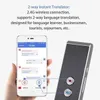 40 diller taşınabilir akıllı anlık ses tercüman interaktif bluetooth 4.0 2-way doğru tercüman desteği iOS android