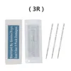 100PCS Merlin Tattoo Needles 1R / 2R / 3R / 5R / 7R / 3F / 4F / 6F för permanent Makeup Eyebrow och Lip Designs Deluxe Merlin Machine 210323