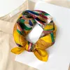 2021 Spring New Square Scarf 100 Natural Silk Hairband Foulard Female Bandana Design Print Small Neck Scarves Kerchief Tie9018387