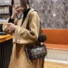 المرأة الفاخرة حقائب الأزياء تصميم الكتف حقيبة جلدية حقيبة حقيبة الصليب الجسم مبطن محفظة لسيدة البني الكلاسيكية