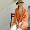 Abiti da donna Blazer Hollow Lace Blazer Women 2021 Summer Loose Elegante con scollo a V Top Preppy Style Solid Cardigan Giacca da donna