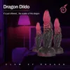 Dildón realista de silicona Strong Spltion Cup Dildo Prostate Massager Big Butt Plug Dragon Grueso Dildo Juguetes Sexuales Anal Para Mujeres S0824