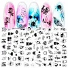 Kobiety Nail Art Decorations Powrót Klej Dekoracyjne Kalkomanie Wklej Cute Cartoon Kochatki Sliders Santa Claus Design Naklejki Manicure Moda Akcesoria mogą robić DIY