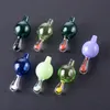 Colorato Heady Glass Carb Cap Accessori per fumatori per tappi Banger al quarzo Oil Dab Rig OD 23mm Tobacco Tool XL-SA08