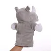 25cm Animal Hand Puppet Cute Rhinoceros Plush Toys Baby Educational Hand Puppets Story Pretend Playing Dolls for Children Gifts9339726