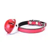 Colliers de cloche pour animaux de compagnie Deux couleurs Big Bells Cat Collar Teddy Pets Strap 7 couleurs