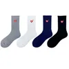 1pairs Human Red Made Skateboard Cotton Crew Street Socks Love Heart Men Wommen Fashion Korea Style T-shirt 2021 Cupid