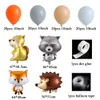 Woodland Jungle Wild Animal Balloons Garland Arch Hedgehog Squirrel Raccoon Folia Balloon Dzieci Urodziny Dekoracje 210626