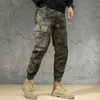 Ly Designer Mode Hommes Jeans Coupe Ample Grande Poche Pantalon Cargo Décontracté Camouflage Pantalon Large Jambe Streetwear Hip Hop Joggers