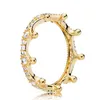 Nuovo anello in argento sterling 100% 925 fit Pandora corona fiori in rilievo margherita in rilievo anelli in oro rosa per donne europee matrimonio gioielli di moda originale