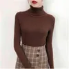 Femmes Sweaters Automne Hiver Tops coréen Pull Slim Pull tricoté Jumper Soft Chaud Tireuse Femme 211217