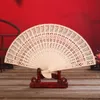 NEWChinese Style Products Wooden Fans 8inch Craft Sandalwood Wedding Fan Bridal Wood Gift Accessories With Retail Box EWA5722