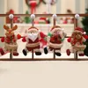 Pendentifs de décoration d'arbre de Noël, bonhomme de neige, élan du père Noël suspendu pour Noël, fête à la maison, vacances décoratives