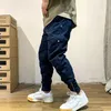 Heren Jeans Japanse Vintage Mode Mannen Losse Fit Multi Pockets Casual Cargo Pants Overalls Street Style Hip Hop Joggers Broek