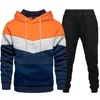 Männer Trainingsanzüge 2021 Mode Herren Mit Kapuze Sweatshirts + Jogginghose 2 Stück Sets Sportswear Casual Hoodies Männliche Kleidung Ropa Deportiva hombre