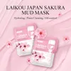 Laikou Japan Sakura Modder Gezichtsmasker Night Facial Packs Skin Clean Dark Circle Hydratize Face's Care