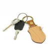 2021 Popular Fashion Gift-Keychain Accessories Charms Straps Wooden Leather Laser Engraved Keychains Wood Blank Key Ring