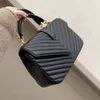 جديد فاخر رسول حقيبة الكتف 2021 إمرأة رفرف مغلف مصمم crossbody حقائب 5a جودة مركب بو الجلود الأسود الأزياء سلسلة سيدة حقائب اليد محفظة