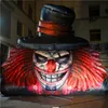 5m hög jätte konstig uppblåsbara ballong clown uppblåsbara skalle mascots för nattklubb Halloween scen eller parade dekorationer