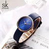 2022Shengke frauen Uhren Mode Damen Uhren Für Frauen Leder Uhr Kleid Armbanduhr Luxus Relogio Feminino Bajan Kol Saati