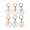 5Pcs/Lot Lobster Clasp Keyrings With Chain 30mm Split Key Ring Long 70mm Keychains Supplies For Jewelry Making DIY Accessories G1019