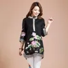 Summer Tops For Women 2022 Embroidered Shirt Blouse Japanese Streetwear Outfits Tunic Kimono Cardigan With Embroidery FF1555 Women's Blouses