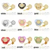 Sublimation Baby Pacifier with Clip Favor Bling Crystals Blank Infant Pacifiers Chain Birthday Gift Newborn Care Tools 14 Color 0117