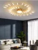Moderna enkla taklampor Nordic Gold LED Taklampor Fixtures Atmosfärisk Vardagsrum DecorAcion Lighting Fresh Luxury Home Restaurang Sovrumslampa