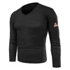 Plus Größe 6XL Große Größen Patchwork V-ausschnitt Pullover Wolle Männlichen Pullover pull homme Y0907