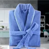 Mäns Sleepwear Men's Winter Cotton Terry Bath Robe Unisex Lovers Handduk Badrob Män kvinnor El Nightgown Plus Size Male Home Dressing