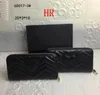 Women wallet black Zig Zag Credit card holder leather long zipper marmont Coin purse Fashion love clutch GUI4578216R