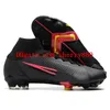 Mens High Top Soccer Shoes Cr7 Mercurial Superfly 8 Elite 14 FG 회사 그라운드 클리트 야외 Neymar Cristiano Ronaldo Acc