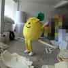 Wydajność żółta cytryna maskotka kostium Halloween Boże Narodzenie Fantazyjne Party Cartoon Character Strój Dorosłych Kobiety Mężczyźni Sukienka Karnawał Unisex Dorośli