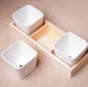3 rejillas macetas caja bandeja de madera planta suculenta maceta carnosa contenedores decoración del hogar RH4518