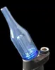 青いボトルカルタまたはピーク2種ガラスのギャラシの水の喫煙パイプ、工場出口秩序へようこそ