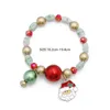Fili di perline Moda Natale Bracciali delicati Delicati braccialetti Pendenti Ornamenti a goccia Gioielli multicolori per feste Inte22