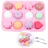 Cake tool Flower Shaped Silicone Mould DIY Handmade Candle Soap Moulds Fondant Baking Mold Butterfly Chocolate